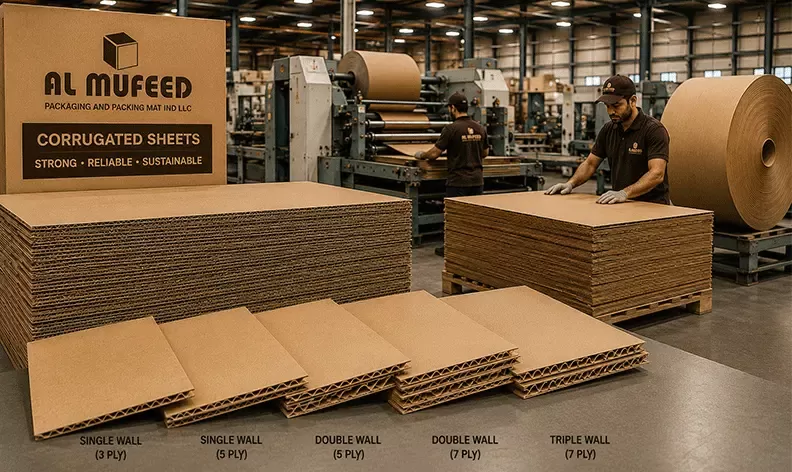 Corrugated Carboard Sheets Manufacturer UAE